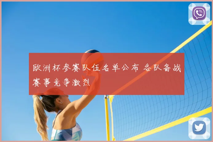 欧洲杯参赛队伍名单公布 各队备战赛事竞争激烈