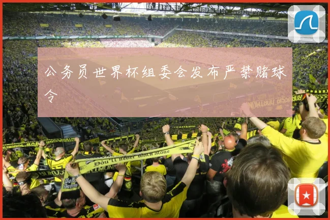 公务员世界杯组委会发布严禁赌球令