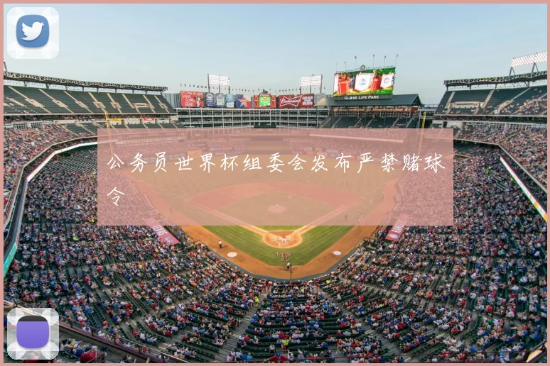 公务员世界杯组委会发布严禁赌球令